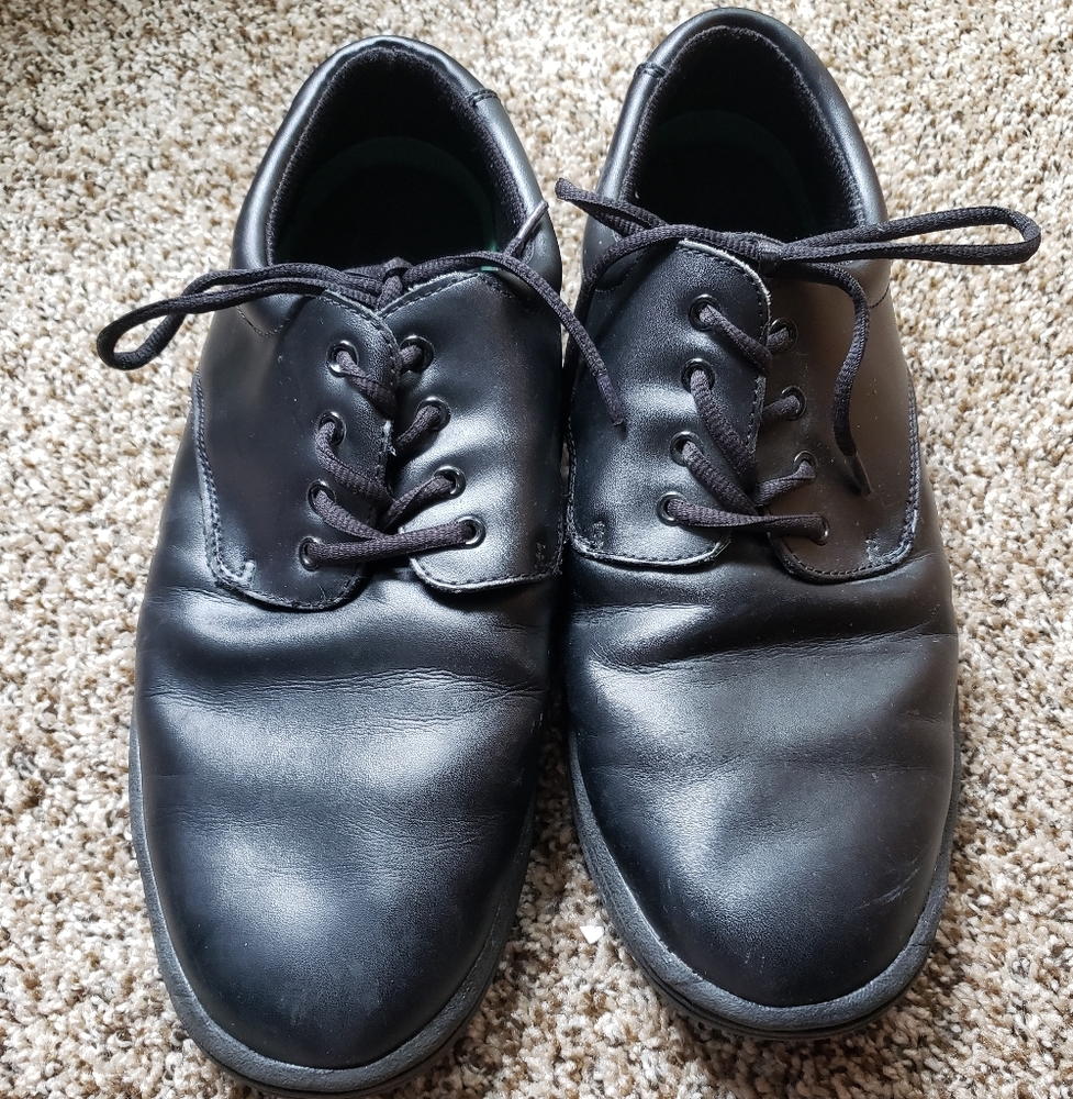 Unisex Leather Marching Shoes